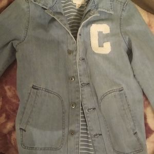 Jean boys jacket size 8-10 Excellent quality
